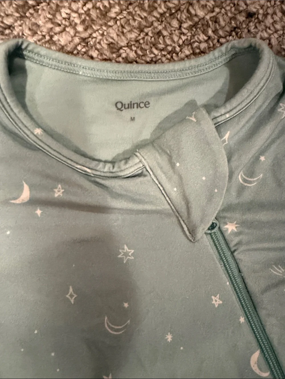 Quince Sage Moon & Star Sleep Sack in Green